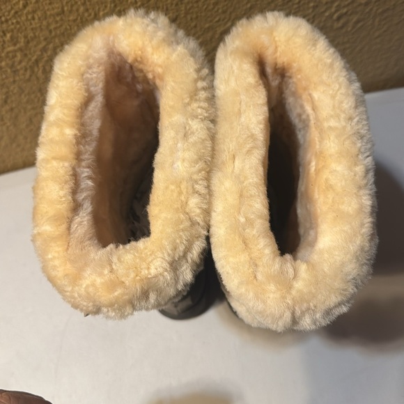 BEARPAW Nikiski Winter Snow Boots US WOMANS 9 Brown Warm Sheepskin/ Wool Boot - Picture 5 of 10